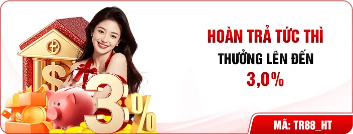 khuyến mãi hoàn trả 3% tức thì