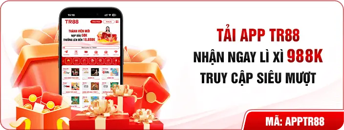 Khuyến mãi tải app TR88 thành công nhận 988K