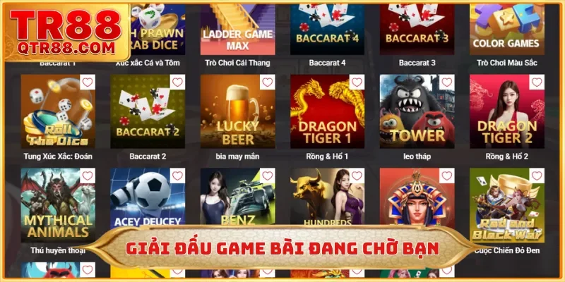 Giải đấu game bài đang chờ bạn