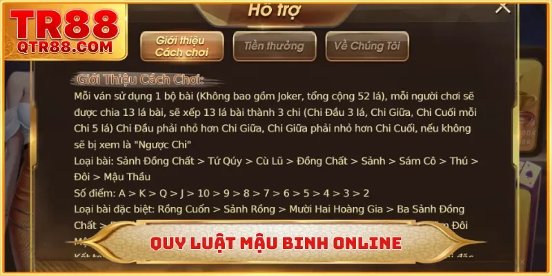 Quy luật mậu binh online
