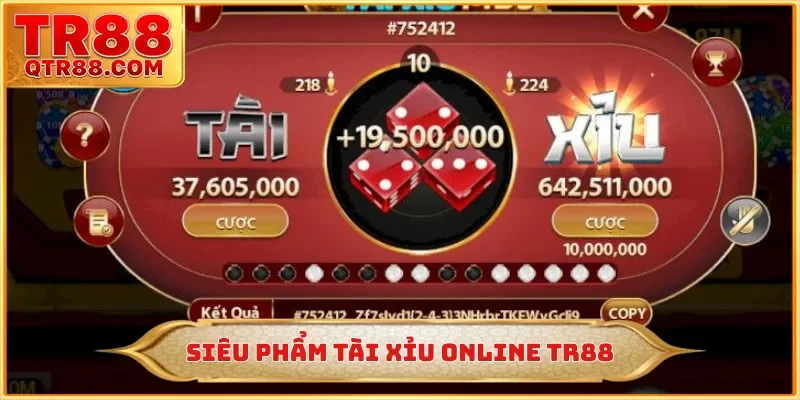 Siêu phẩm tài xỉu online TR88