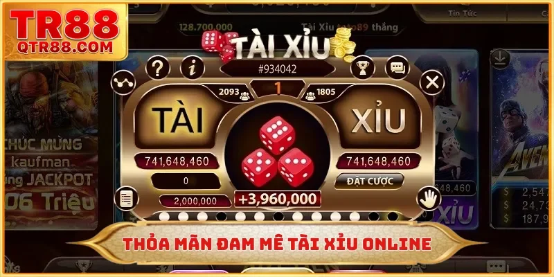 Thỏa mãn đam mê tài xỉu online