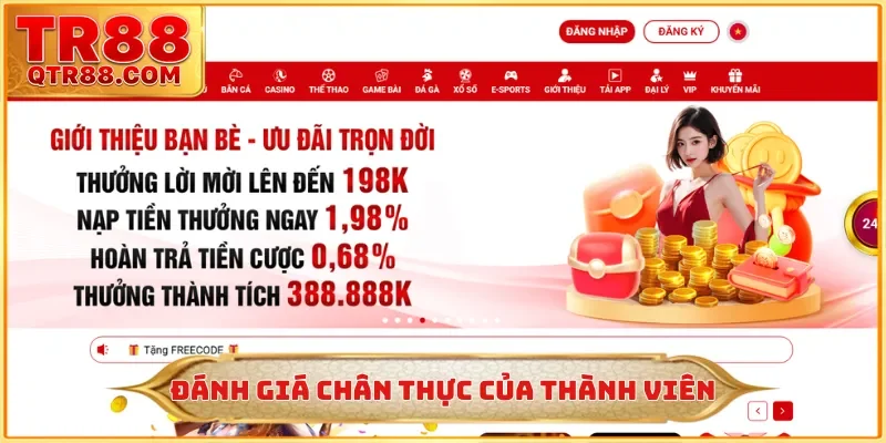 Đánh giá chân thực của thành viên